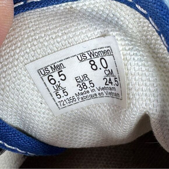 Vans Authentic Lightening Storm Low Top Sneakers Blue 6.5 Men 8 Women - Picture 10 of 10